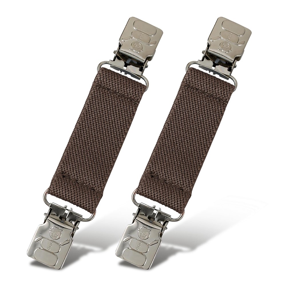 HOLD'EM - Extra Sturdy Mitten Clips With Tight Grip, Snowman Design for Kids, Toddlers & More - Keeps Winter Accessories Accessible, Brown