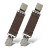 HOLD'EM - Extra Sturdy Mitten Clips With Tight Grip, Snowman Design for Kids, Toddlers & More - Keeps Winter Accessories Accessible, Brown view 1