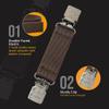 HOLD'EM - Extra Sturdy Mitten Clips With Tight Grip, Snowman Design for Kids, Toddlers & More - Keeps Winter Accessories Accessible, Brown view 3
