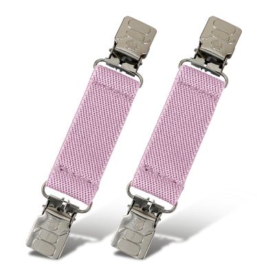HoldEm Mitten and Glove Clips for Toddler and Kids Elastic EXTRA STURDY SUPER TIGHT GRIP - Light Pink