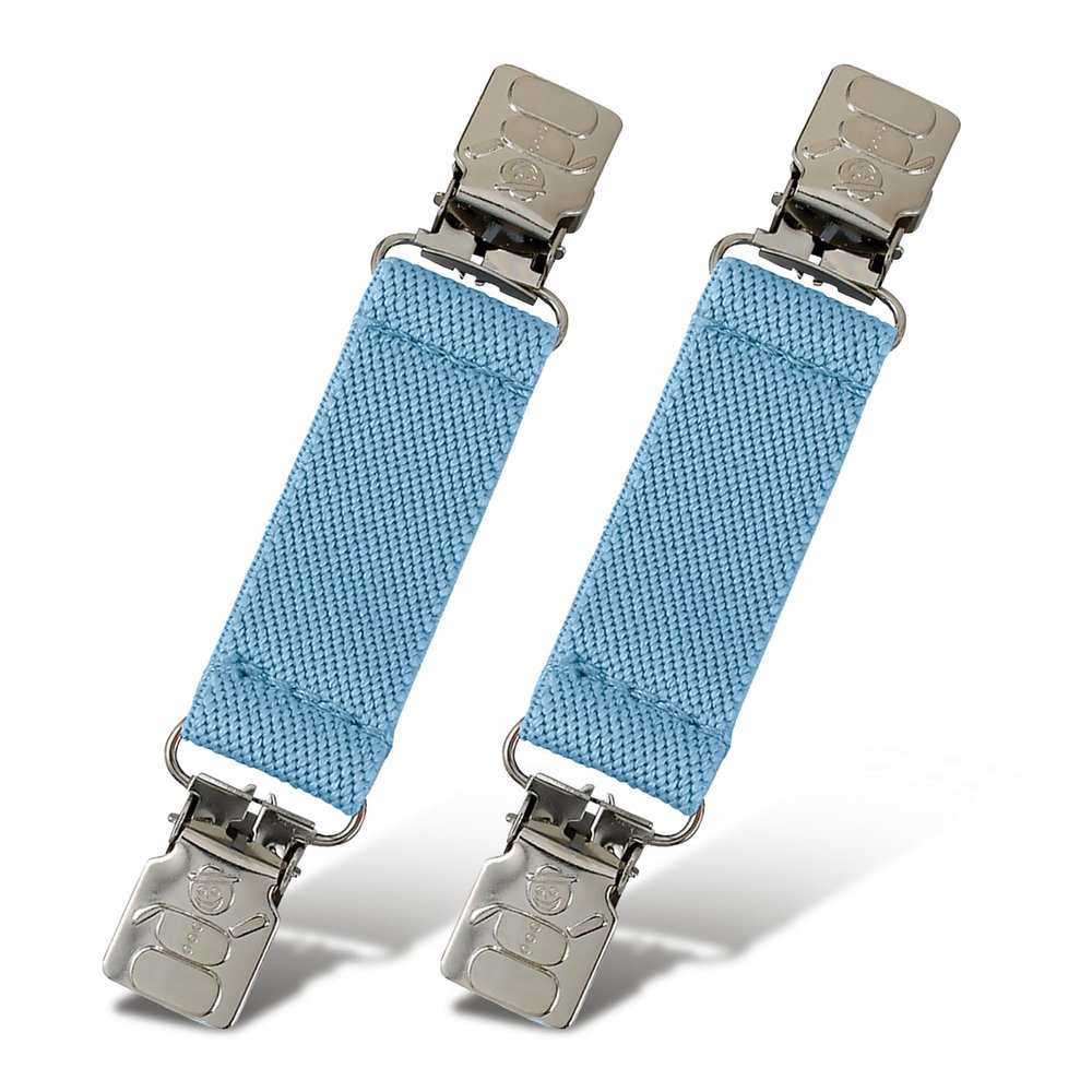 HoldEm - Extra Sturdy Mitten Clips with a Tight Grip, Must-Have Kid Glove Clip with Snowman Design, Mitten Clips for Kids, Toddlers & More, Keeps Winter Accessories Accessible, Light Blue