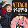 HoldEm - Extra Sturdy Mitten Clips with a Tight Grip, Must-Have Kid Glove Clip with Snowman Design, Mitten Clips for Kids, Toddlers & More, Keeps Winter Accessories Accessible, Light Blue view 2