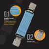HoldEm - Extra Sturdy Mitten Clips with a Tight Grip, Must-Have Kid Glove Clip with Snowman Design, Mitten Clips for Kids, Toddlers & More, Keeps Winter Accessories Accessible, Light Blue view 3