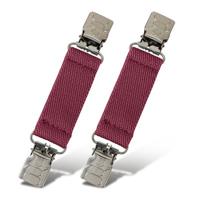 HOLD'EM Extra Sturdy Mitten Clips with Tight Grip - Kid Glove Clips with Snowman Design, Keeps Winter Accessories Accessible, Burgundy