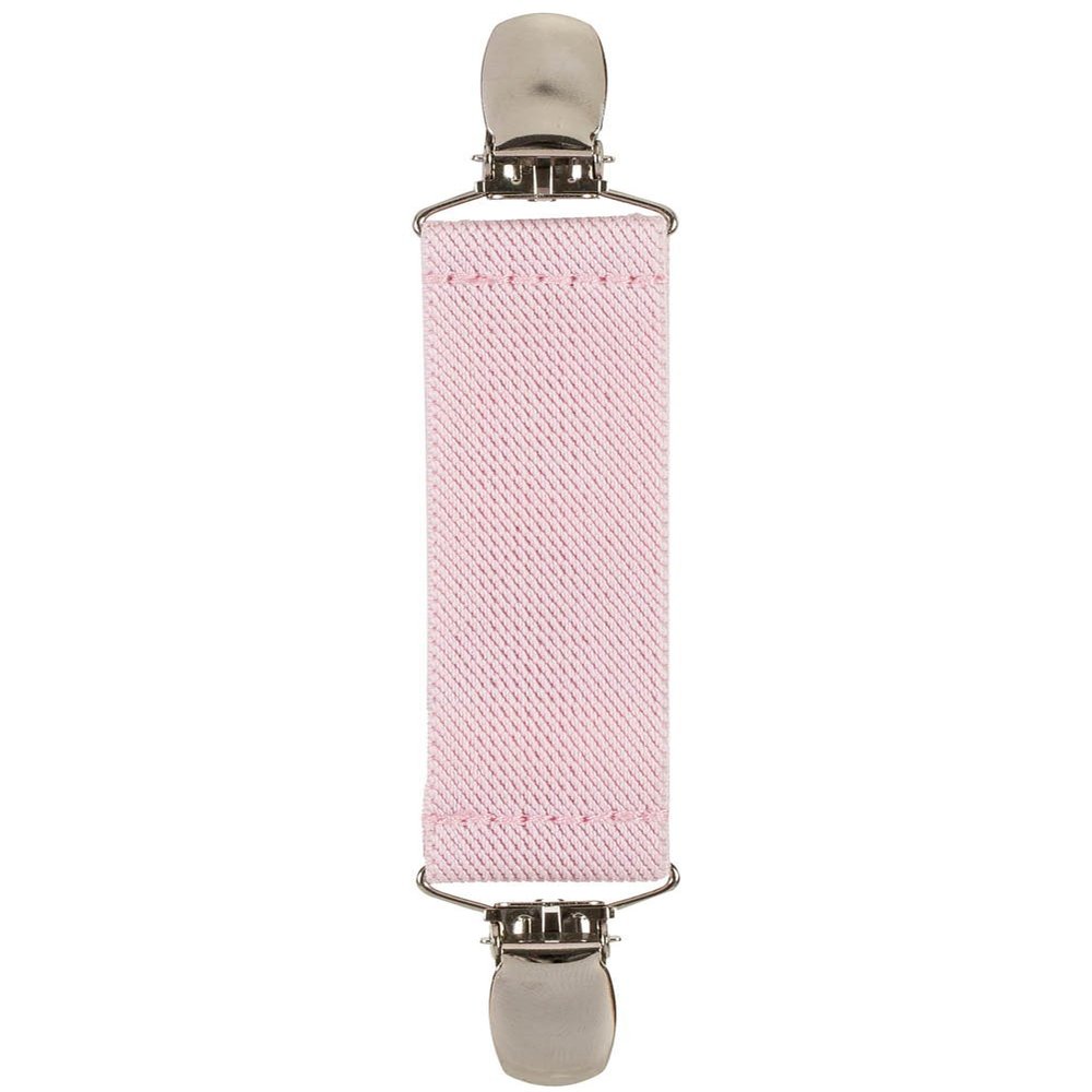 Elastic Scarf and Hat Clips Attacher with Extra Heavy Clips - Light Pink