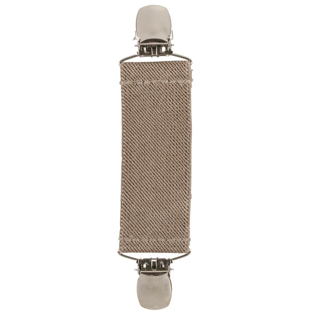Elastic Scarf and Hat Clips Attacher with Extra Heavy Clips - Beige