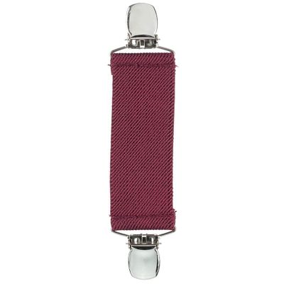 Elastic Scarf and Hat Clips Attacher with Extra Heavy Clips - Burgundy Maroon
