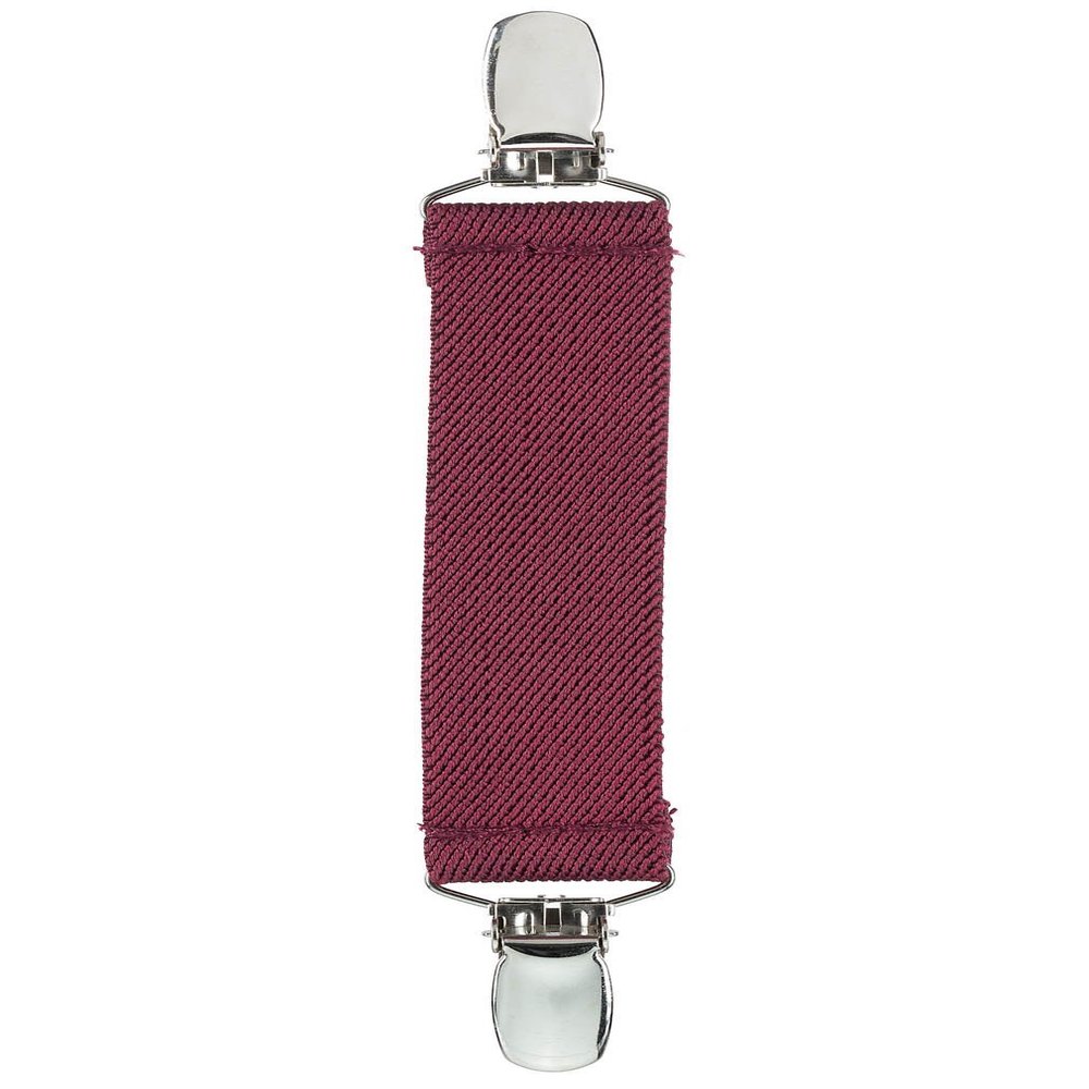 Elastic Scarf and Hat Clips Attacher with Extra Heavy Clips - Burgundy Maroon