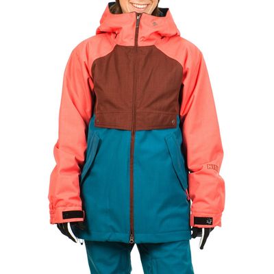 Nikita Women's Esja Jacket, Cayenne/Andorra/Ink Blue, Medium