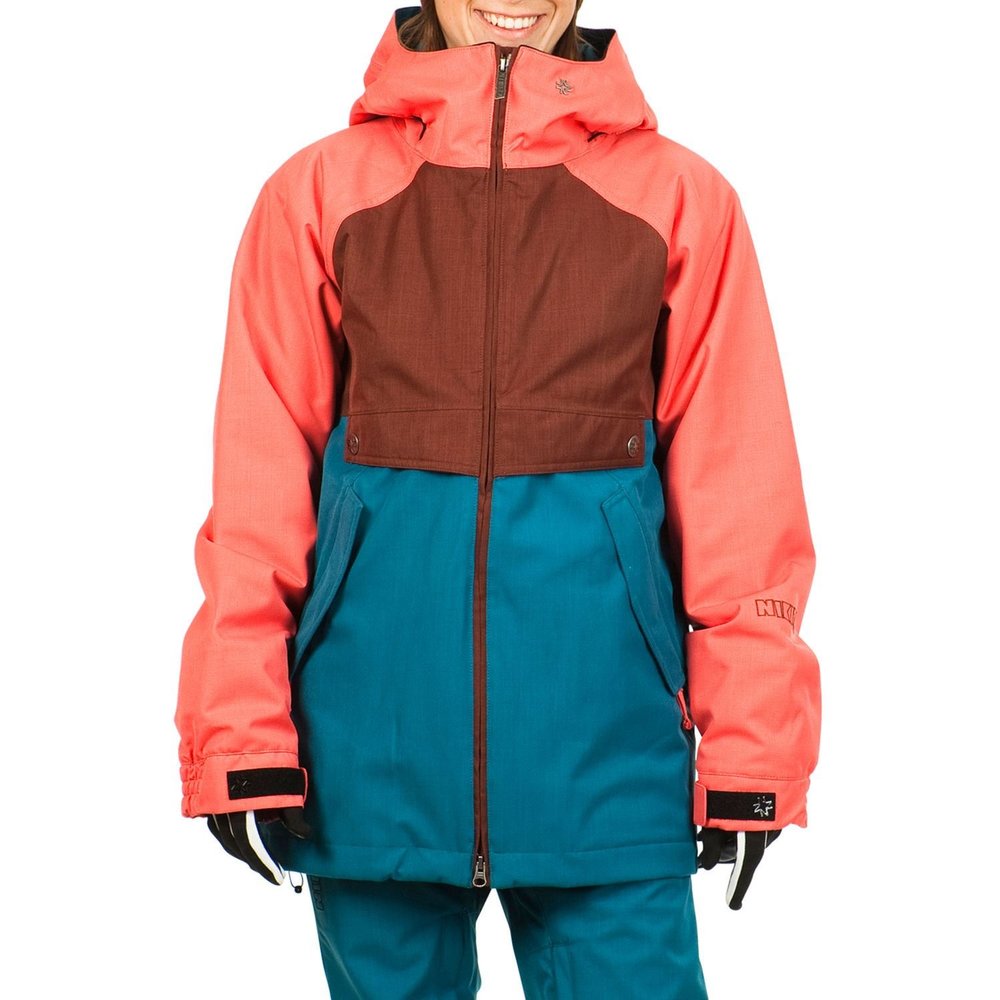 Nikita Women's Esja Jacket, Cayenne/Andorra/Ink Blue, Medium