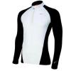 Mizuno Running Men's Drylite Thermo Long Sleeve 1/2 Zip Top, XX-Large, White/Black view 1