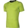 Mizuno Running Men's Drylite Rider Tee, Large, Lime Punch/Black view 1