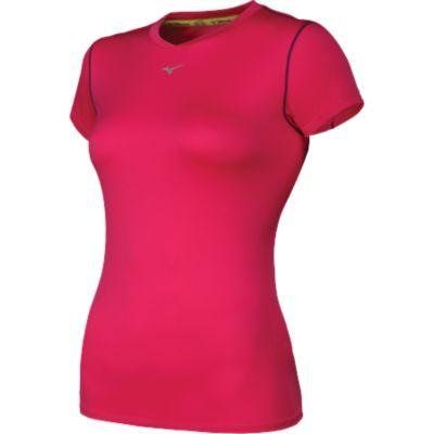 Mizuno Running Women's Drylite Rider Tee, X-Large, Beetroot/Purple Magic