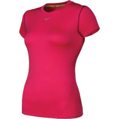 Mizuno Running Women's Drylite Rider Tee, X-Large, Beetroot/Purple Magic