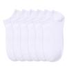 MaMia Women's 6 Pairs of Ankle Socks Low Cut Sport Peds-9-11 (fits shoes 5-10)-White view 1