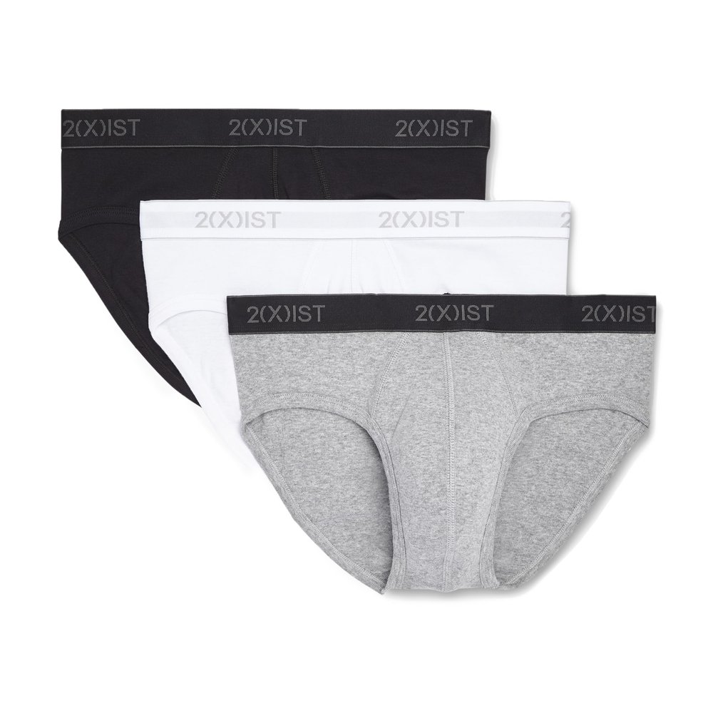 2(X)IST Men's Essential Cotton Contour Pouch Brief 3-Pack