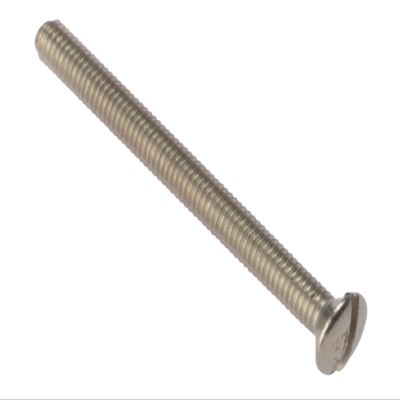 Forgefix Socket Screw Slotted Raised Head Nickle Plated 3.5 x 25mm Bag of 100