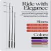 HORZE Lightweight Dressage Whip with Bling and Leather Grip Handle - Black - 47 in view 2