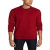 Arrow Men's Long-Sleeve Sueded Fleece Crew, Rio Red, Small view 1