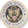 All American Gifts Military Crossed Sword and Scabbard Wall Mount Plaque (USAF Emblem) view 2