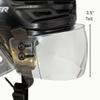 TronX S30 Straight-Cut Hockey Helmet Clear Visor (Anti-Scratch/Anti-Fog) CE Certified view 2