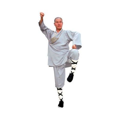 Tiger Claw Shaolin Monk Robe - Gray - Small