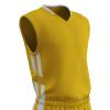 Champro Unisex-Youth Muscle Basketball Jersey, Gold, White, Youth Medium view 1
