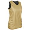 Champro Polyester Reversible Basketball Jersey, Women's Small, Vegas Gold, Black view 1