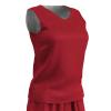 Champro Polyester Reversible Basketball Jersey, Women's Large, Scarlet, White