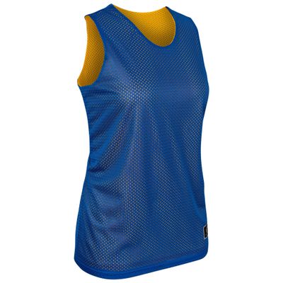 Champro Polyester Reversible Basketball Jersey, Women's X-Large, Royal, Gold,
