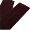 Jefferies Socks Girls 7-16 School Uniform Acrylic Cable Knee High 3 Pair Pack, Burgundy, Large view 2