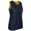 Champro Polyester Reversible Basketball Jersey, Women's X-Large, Navy, Gold view 1