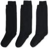 Jefferies Socks Girls 7-16 School Uniform Knee High 3 Pair Pack, Black, Medium (BBMP3865) view 1