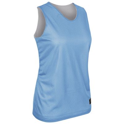 Champro Polyester Reversible Basketball Jersey, Women's Large, Light Blue, White