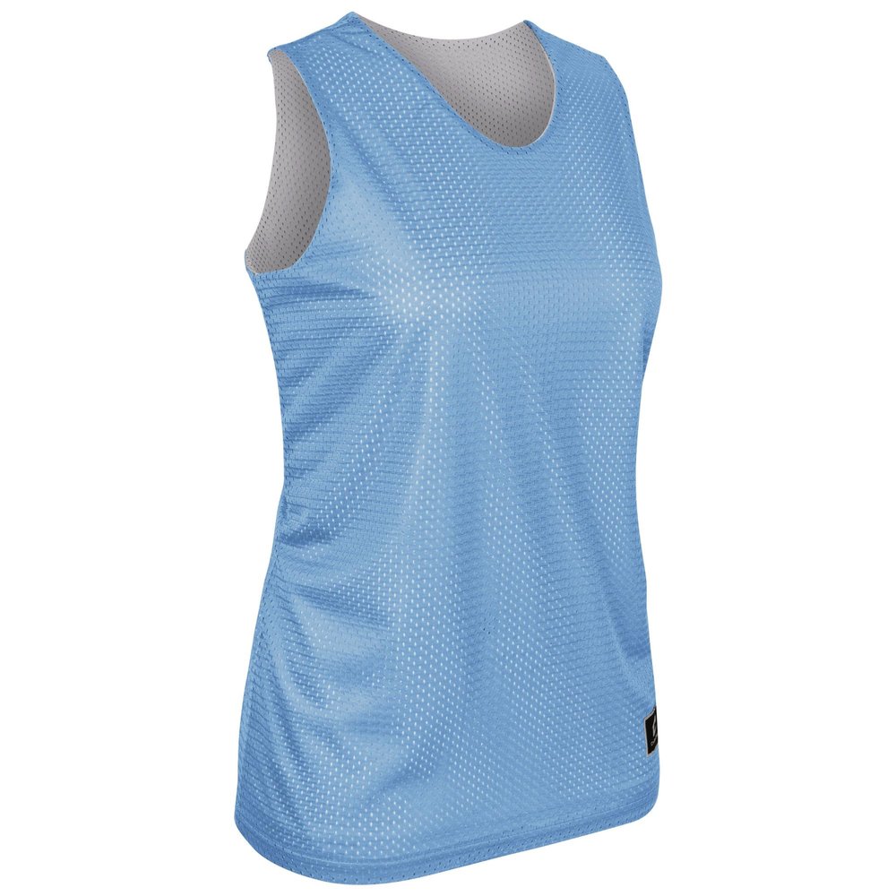 Champro Polyester Reversible Basketball Jersey, Women's Large, Light Blue, White