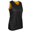 Champro Polyester Reversible Basketball Jersey, Women's X-Large, Black, Gold
