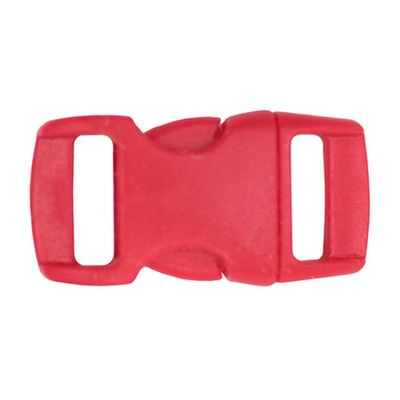 PARACORD PLANET Brand Contoured Side Release Buckle 3/8 Inch (Red, 100 Pack)