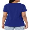 Dickies Women's Xtreme Stretch V-Neck Top, Galaxy Blue, XX-Small view 2