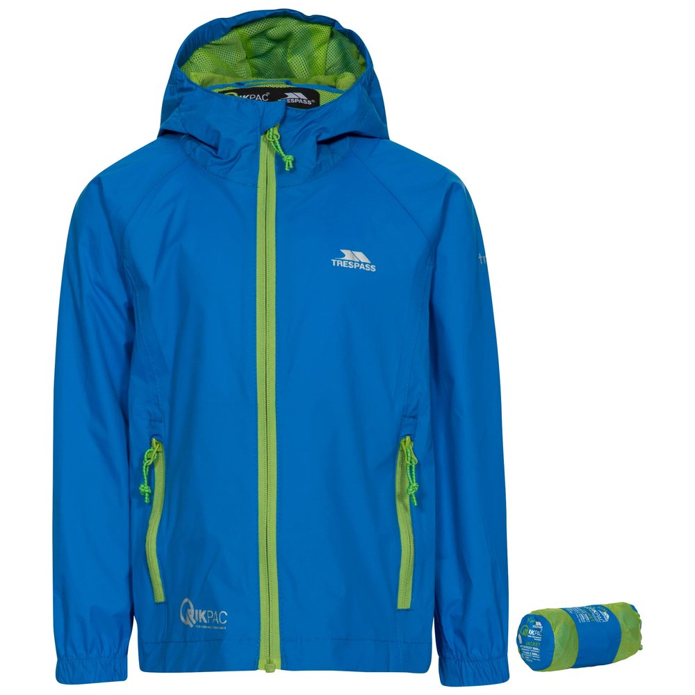 QIKPAC Kids Waterproof Breathable School Rain Coat Jacket