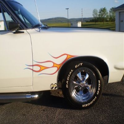 East Coast Vinyl Werkz Old School Flame Decals - 2 Piece Set