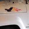 East Coast Vinyl Werkz Flamed Eagle Decals - 2 Piece Set - car Truck 4x4 Hood Door RV Camper view 1