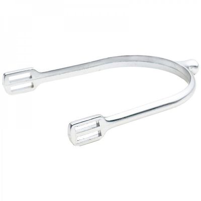 HORZE Knob Spurs for English Horseback Riding | Stainless Steel, Size for Women and Men - Silver - W 1 1/3