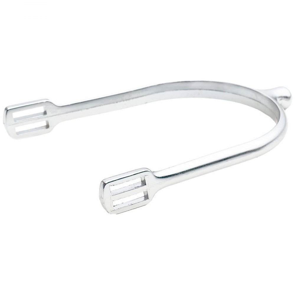 HORZE Knob Spurs for English Horseback Riding | Stainless Steel, Size for Women and Men - Silver - W 1 1/3