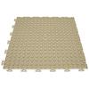 BlockTile Gym Flooring (Flexible PVC) Multi-purpose 18" X 18" X 1/4" - Flat w/Texture -16 PACK - 36 SQ FT (Beige) view 3