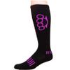 MOXY Socks Black with Pink Brass KNUX Deadlift Knee-High Socks  Compression Lifting Socks for Men & Women  Shin Protection, Locked-In Fit, and Durable Gym Performance view 2