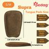 pedag Supra | German Handmade Shoe Tongue Pads | Soft Suede Leather and Memory Foam Shoe Padding | Solves Loose Shoes Problem | 1 Pair, Small/Medium Size view 4