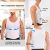 Insta Slim - Made in USA - 3 Pack - Compression Muscle Tank Top Body Shaper for Men. Tummy Control Slimming Shapewear Undershirt for Gynecomastia, Beer Belly & Back Support (White, 6X) view 3