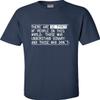 Go All Out XXXXX-Large Navy Blue Adult There are 10 Types of People in This World Binary Fun T-Shirt view 1