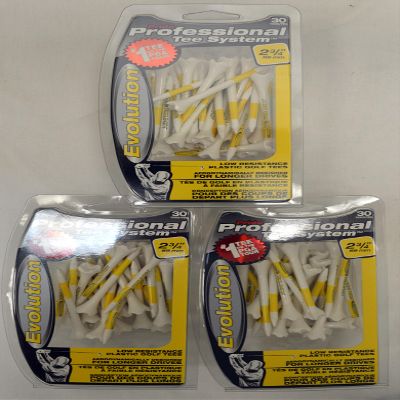 Pride Professional Tee System Evolution Performance 30 Golf Tees 2 3/4" (3-Pack)