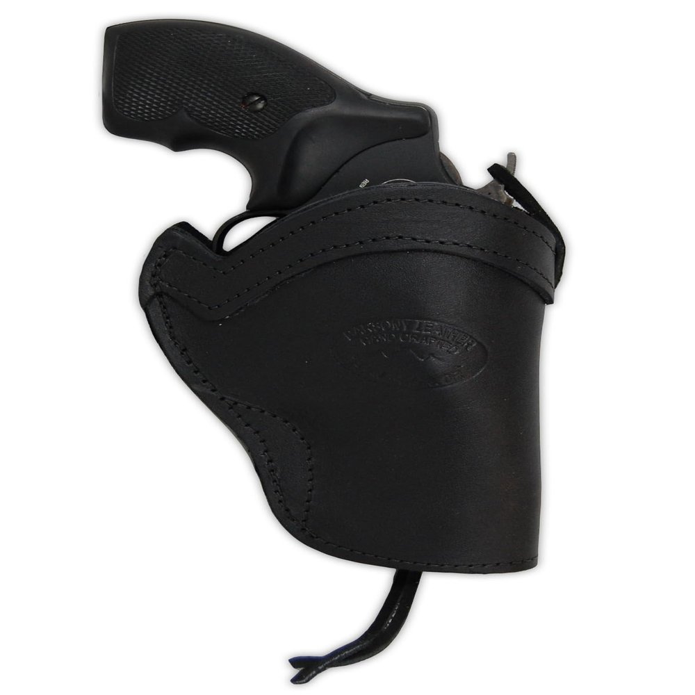 New Barsony Black Leather Western Style Holster for COLT Lawman Right